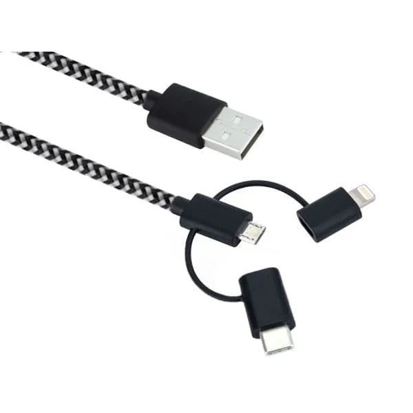 Sandberg 3in1 Lightning+MicroUSB+USB-C
