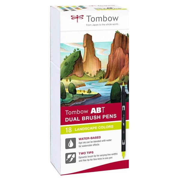 Marker Tombow ABT Dual Brush 18P-6 Landscape carton (18)