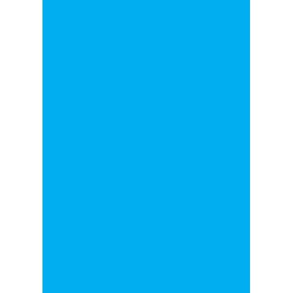 Farvet papir A4 130g klarblå (50)