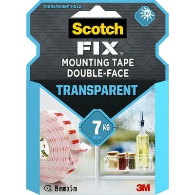 Scotch-Fix transparent mont. tape 19mm x 5m