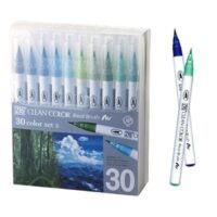 Zig Clean Color Pensel Pen Sæt B m 30stk