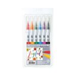 Zig Clean Color Pensel Pen Sæt m. 6 stk