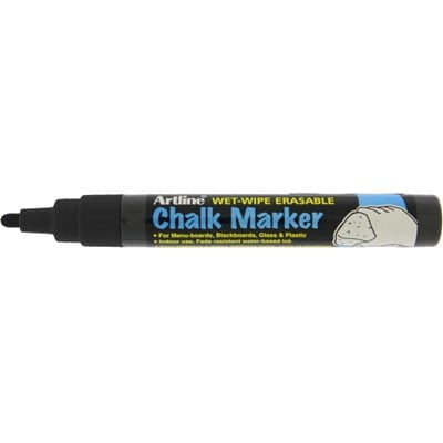 Artline Chalk Marker 4.0mm spids sort
