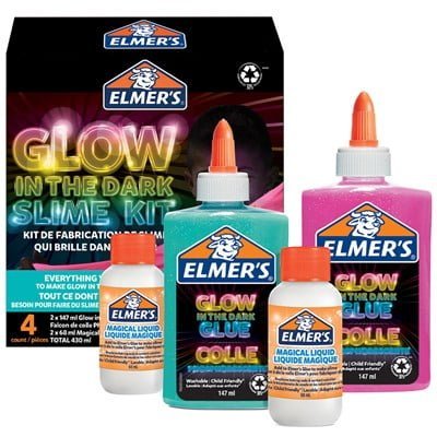 Elmer's Glow in the Dark slimsæt