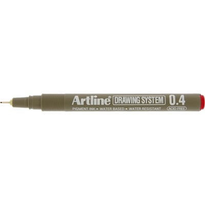 Artline Drawing System 0.4 rød