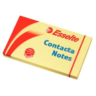 Contacta Notes 75x125 mm gul