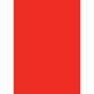 Farvet karton A4 170g rød (10)