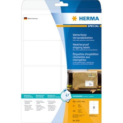 Herma label shipping/forsendelse - ekstra stærk 99