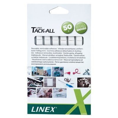 Linex Tack-All klæbegummi 90 firkanter 50g